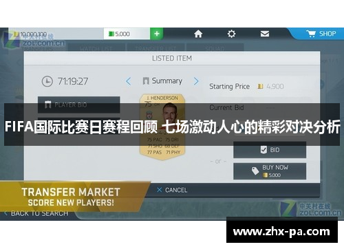 FIFA国际比赛日赛程回顾 七场激动人心的精彩对决分析